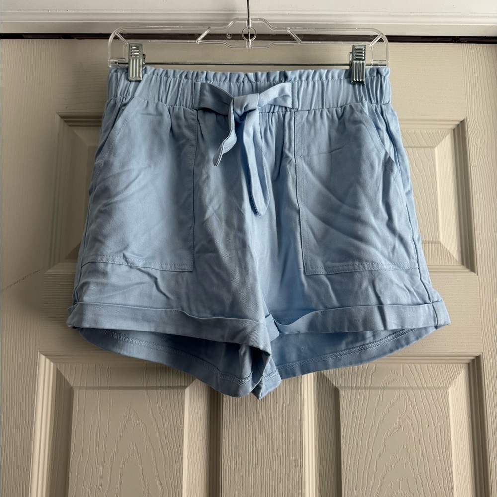 Charlotte Russe Blue High Waist Denim Shorts